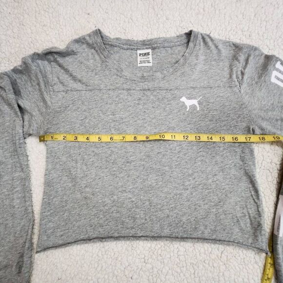 Victoria's Secret Pink cropped long sleeve tee Size S - Picture 4 of 7